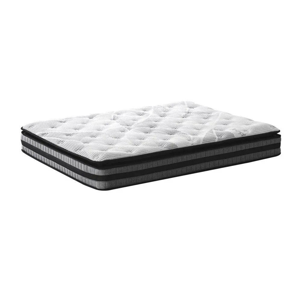 King Mattress Cool Gel Foam Bonnell Spring Pillow Top 22cm - Image 6