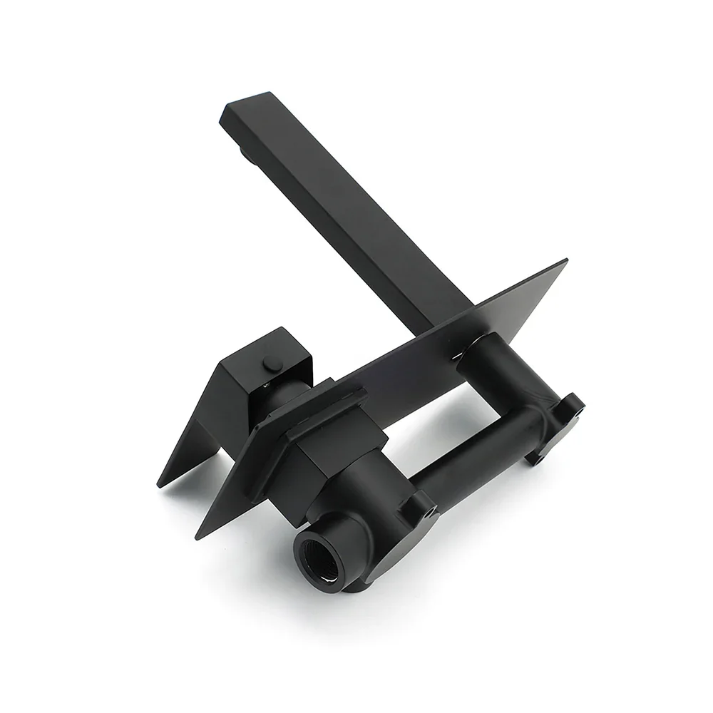 Matt Black Basin Mixer Bathroom Tub Faucet Wall Mount Tap Hot Cold Water Spout - Image 4