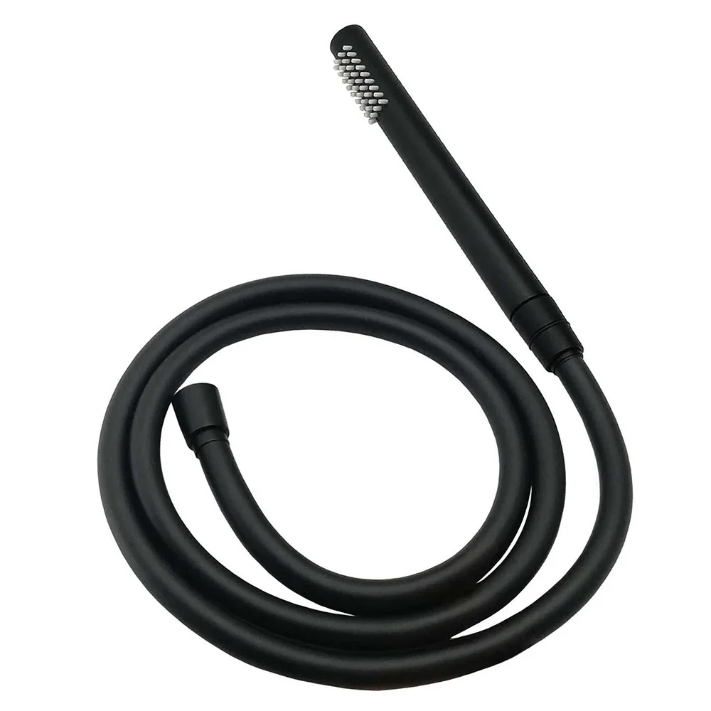 Matt Black Round 12" Rain Shower Head Brass Handheld Riser Rail Set Diverter Mixer Taps - Image 7