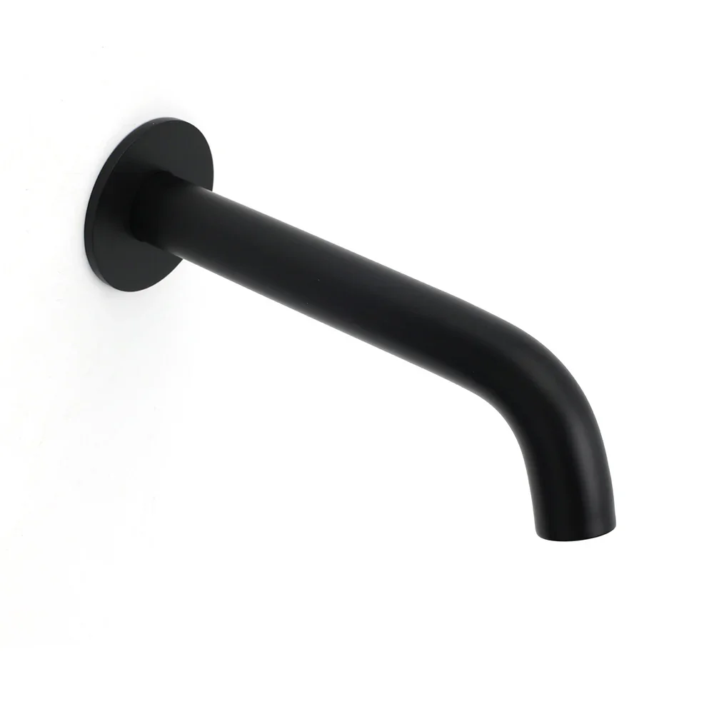 Matt Black Round Basin Faucet Bubble Water Outlet Stainless Steel Bath Tub Spout - Image 3