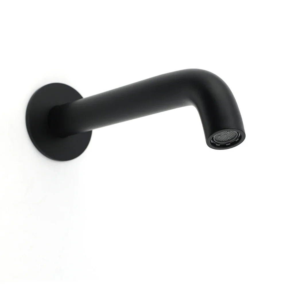Matt Black Round Basin Faucet Bubble Water Outlet Stainless Steel Bath Tub Spout - Image 4