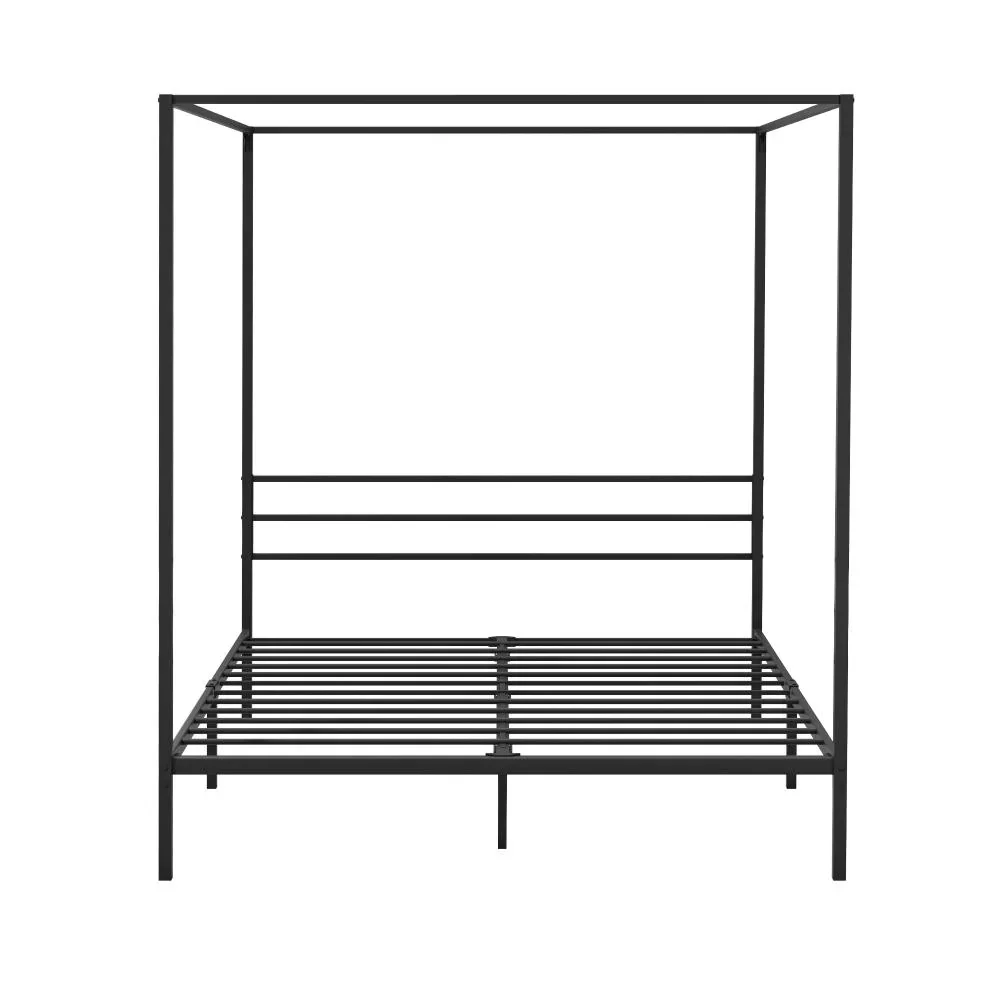 Metal Canopy Bed Frame Queen Size Platform - Image 3