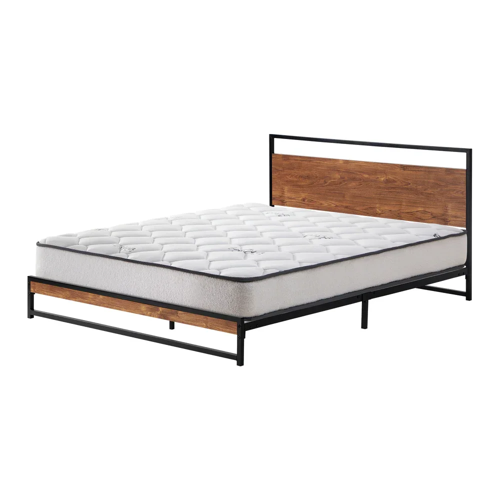 Metal Bed Frame Double Size Beds Platform with Mattress - Image 10