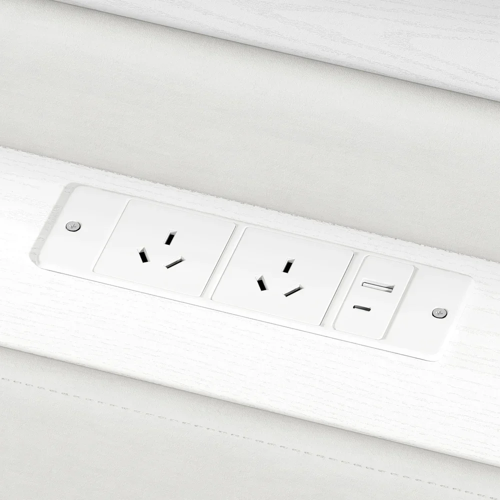 Bed Frame Queen Size with LED Lights USB Charging Headboad - Image 6