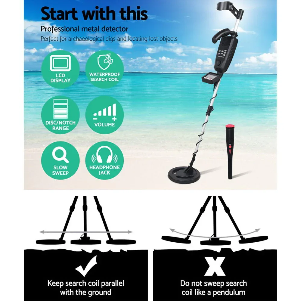 Metal Detector 180MM Deep Sensitive Waterproof Pinpointer Treasure Hunter - Image 3