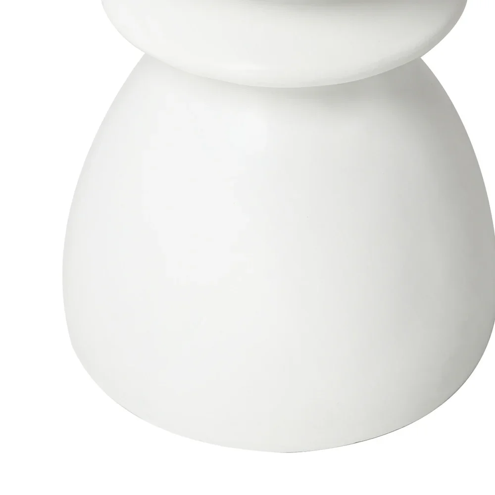 Side Table Round Coffee Stool Stand Stone Patio Garden - Image 9