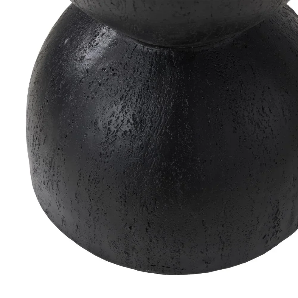 Side Table Concrete Outdoor Indoor Black - Image 9