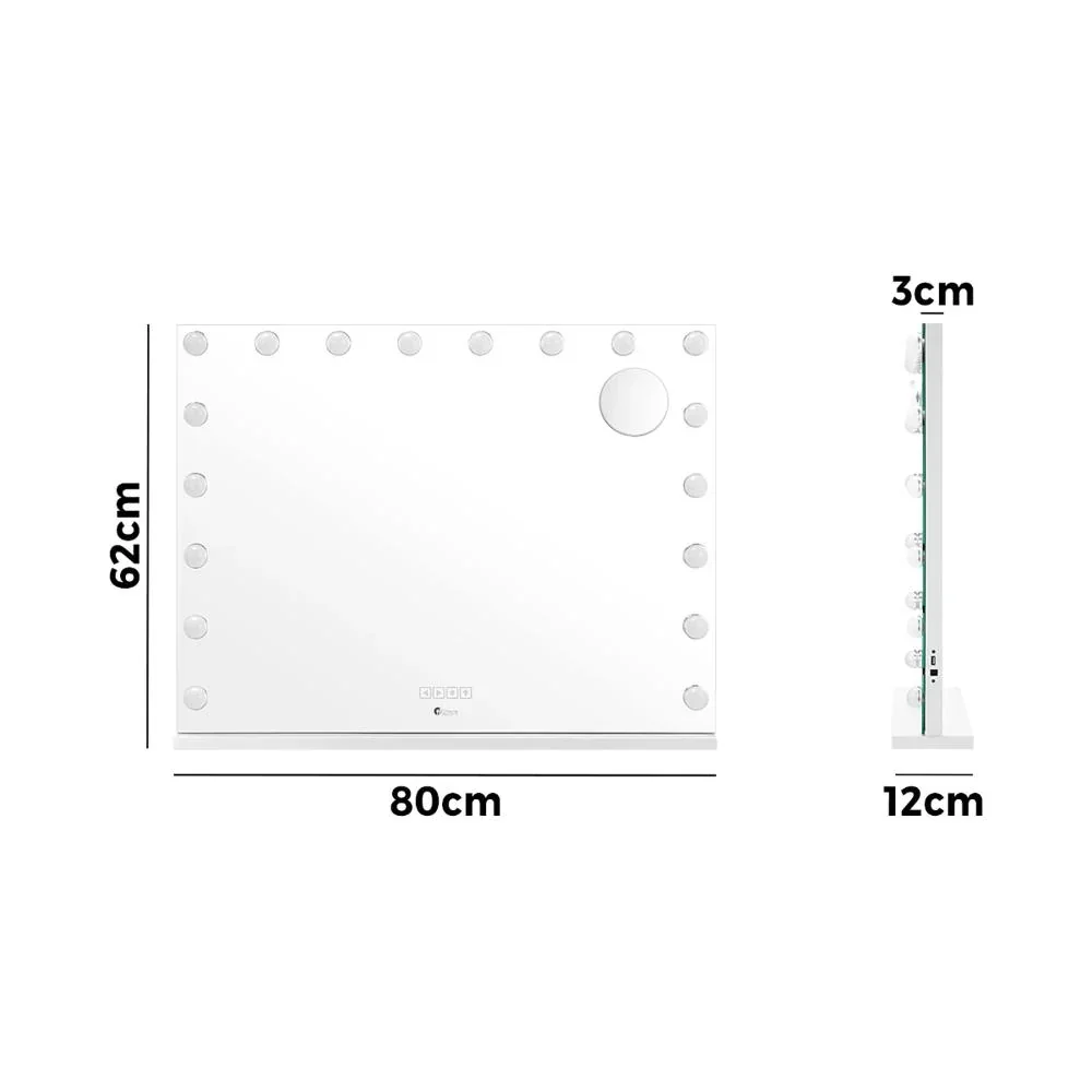 Bluetooth Hollywood Makeup Mirrors with LED 80x58cm - Image 6