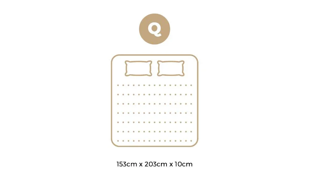 Memory Foam Mattress Topper Reversible Cool Gel 10cm Queen - Image 3