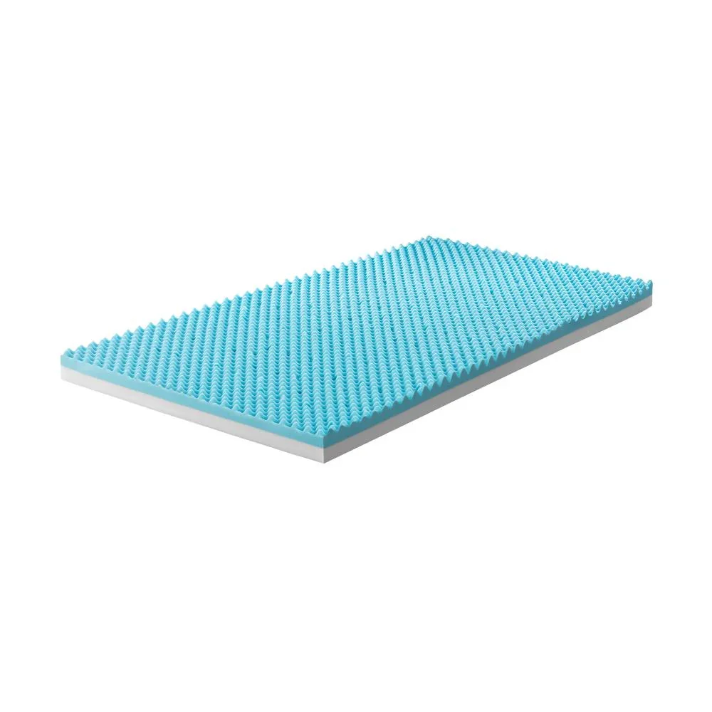 Memory Foam Mattress Topper Reversible Cool Gel 10cm Single - Image 8