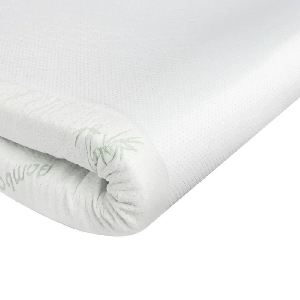 Memory Foam Mattress Topper Cool Gel Bamboo Cover 7-Zone 8CM King Single - Image 4