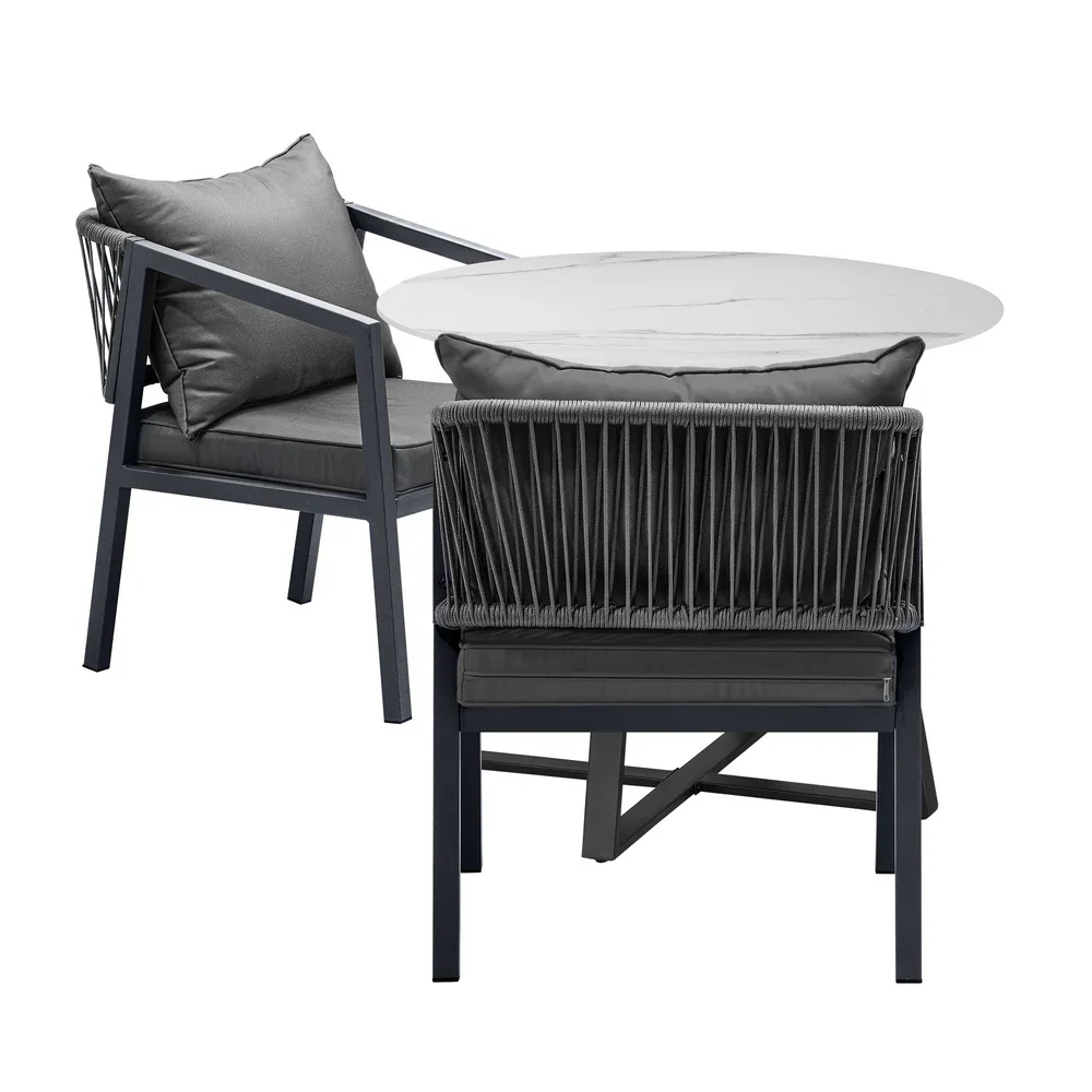 3PCS Outdoor Dining Set Table&Lounge Chair - Image 4