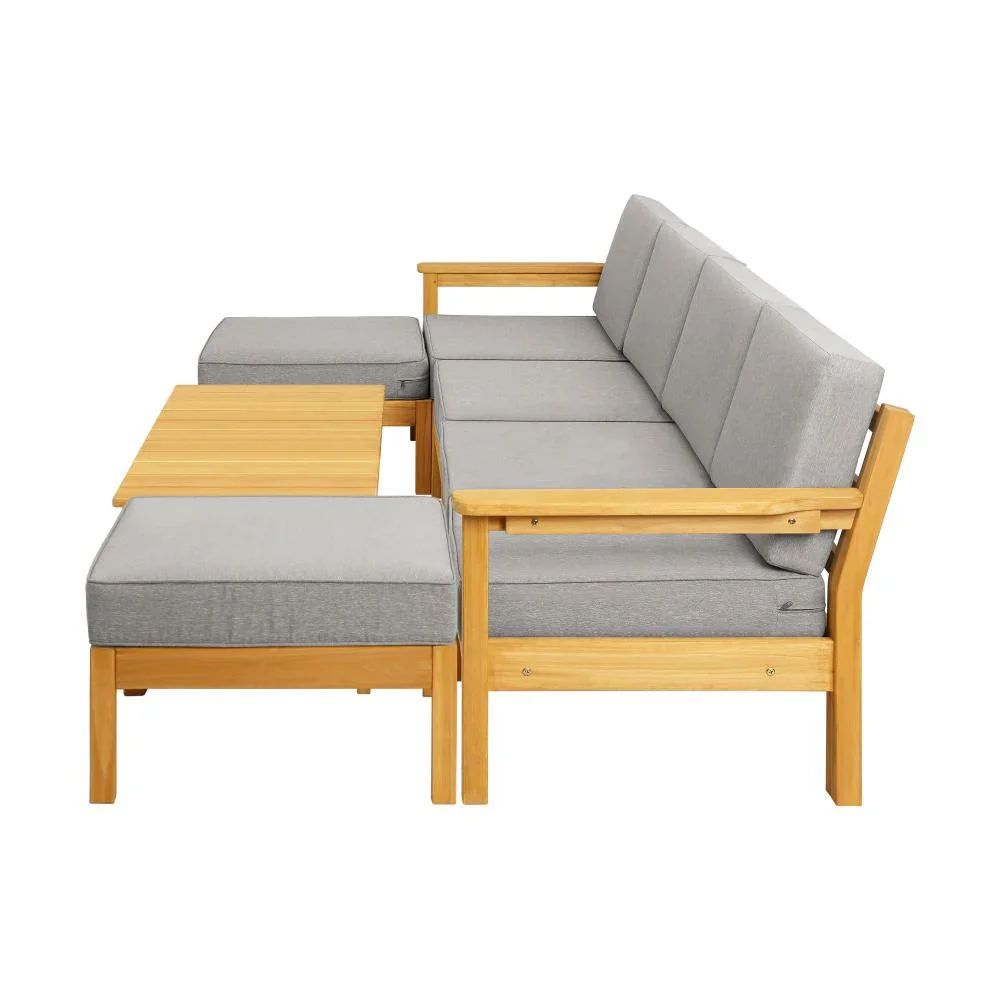 Outdoor Sofa Set Lounge Patio Set 7 Piece - Image 6