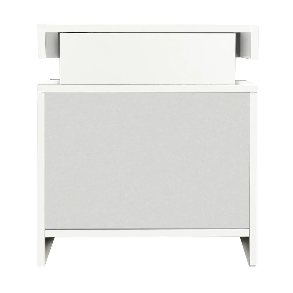 Bedside Tables Set of 2 LED White - Image 2