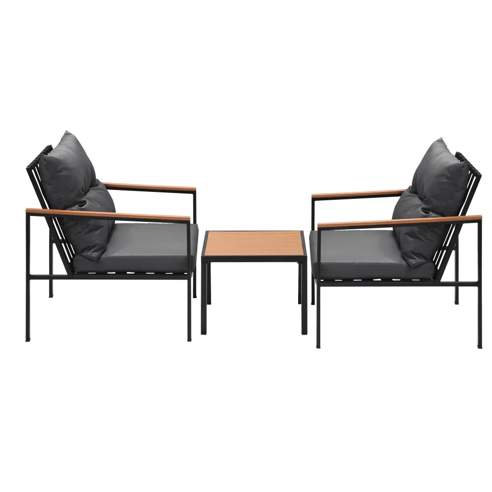 3PCS Outdoor Set Armchairs&Table with Cushions - Image 6