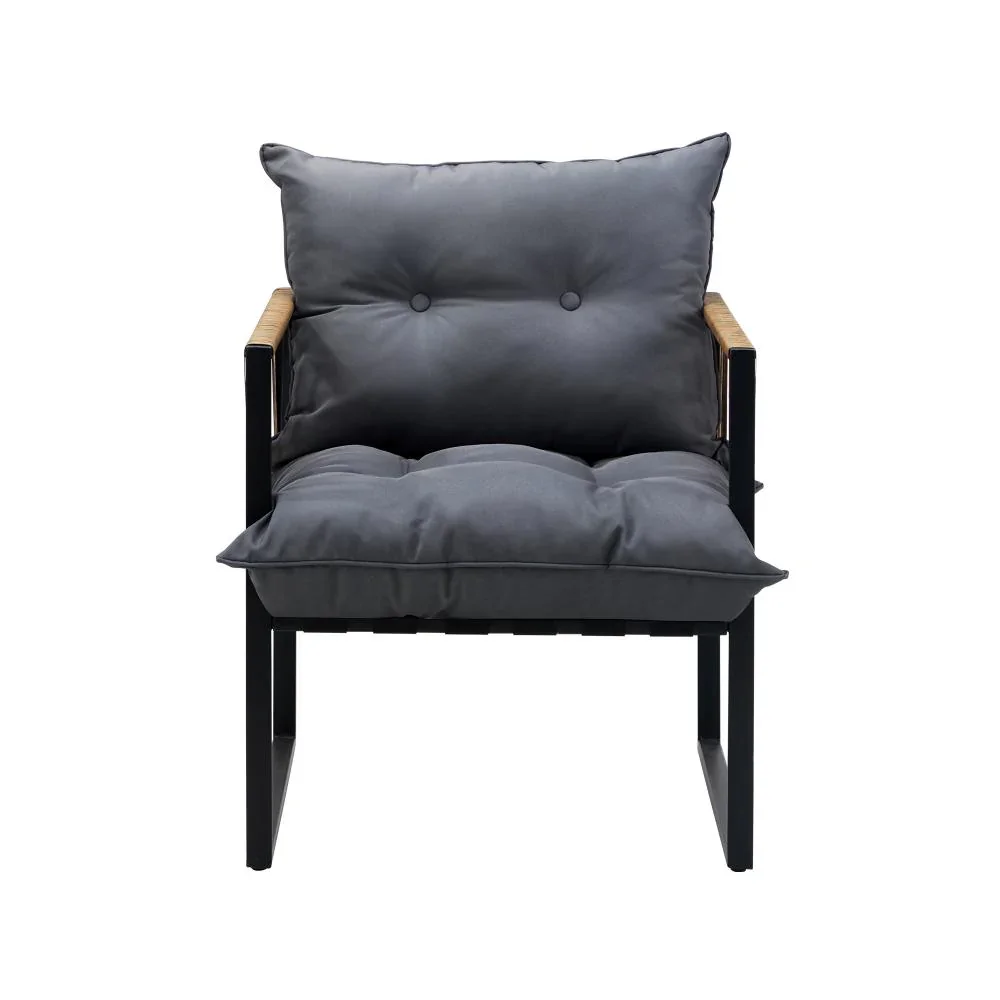 2PCS Outdoor Chairs Patio Set PE Wicker - Image 2