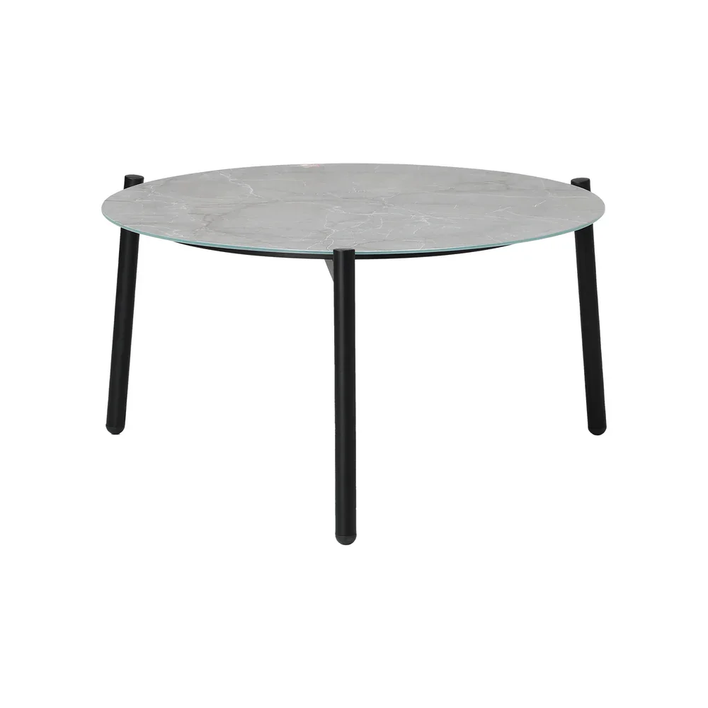 3PCS Outdoor Bistro Set Patio Chair 70cm Grey Table Textilene - Image 9