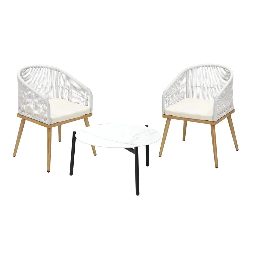 2 Seater Outdoor Patio Setting 70cm Table - Image 5