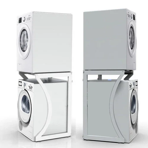 ORIGINAL Dryer Stand Maxi: Portable Dryer Rack Heavy Duty Steel Capacity white for Washer/Dryer/Mini Fridge - Image 2