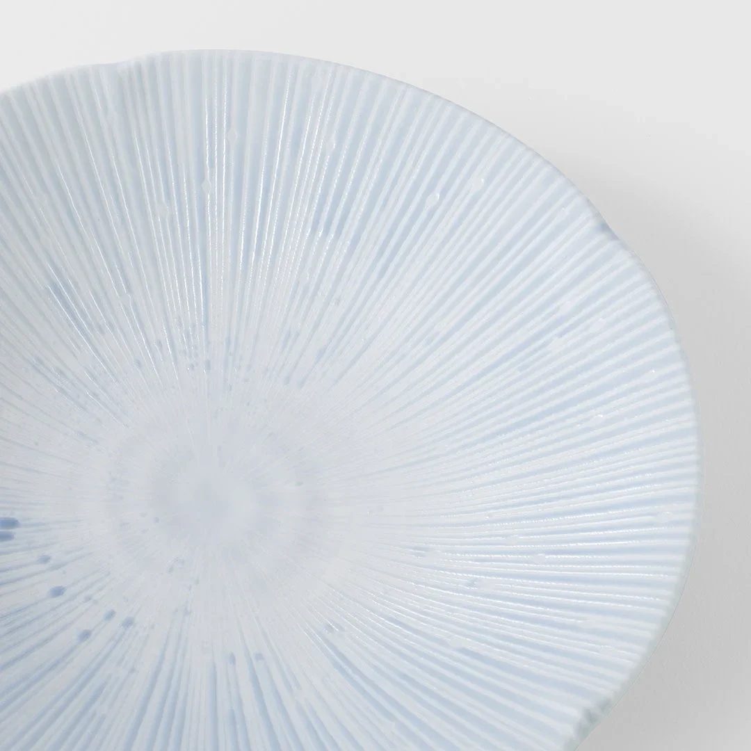Pasta Bowl 22.5cm Ice Blue Glaze - Image 2