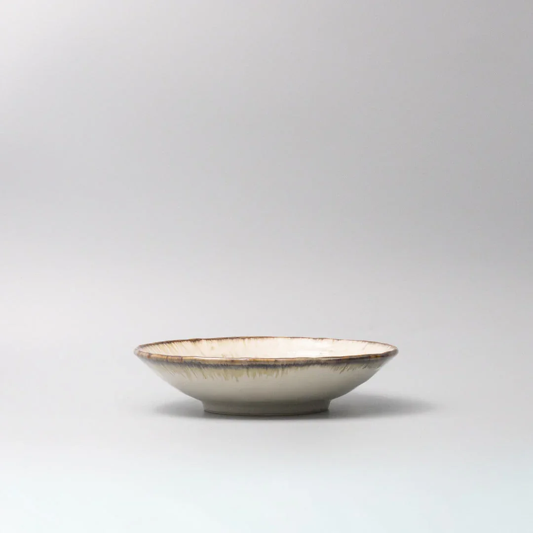 Pasta Bowl 24cm Ivory Pearl Glaze - Image 4