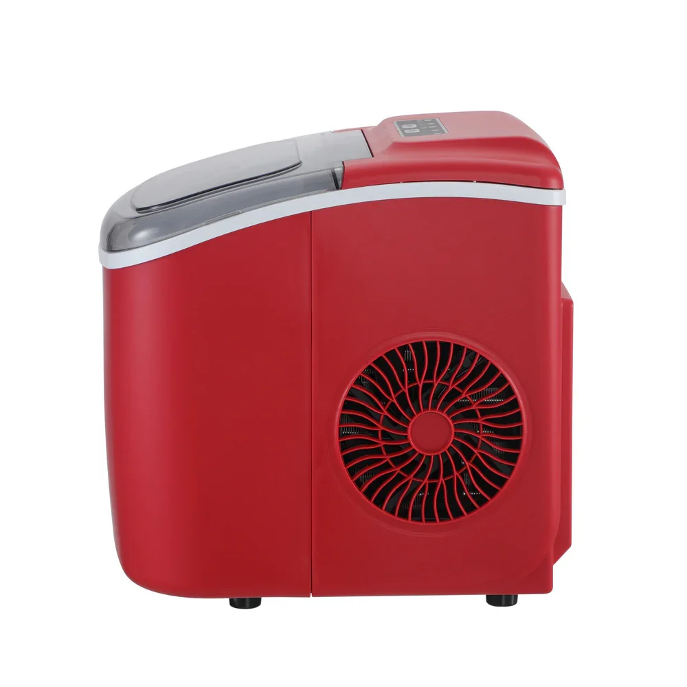 Portable Ice Maker Machine Ice Cube Tray 12kg Red - Image 6