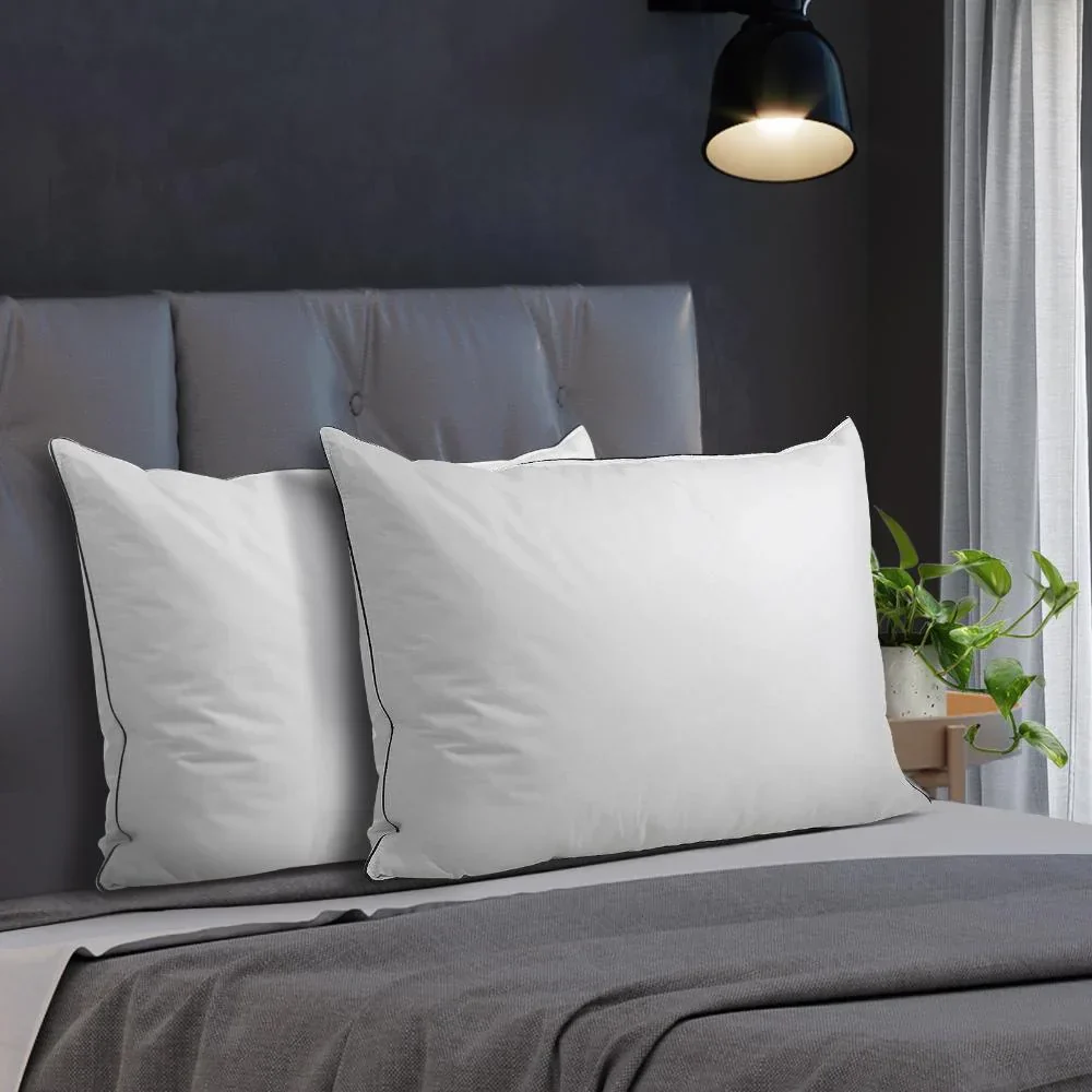 75 x 50cm Pillow with Duck Feather Twin Pack - Image 6