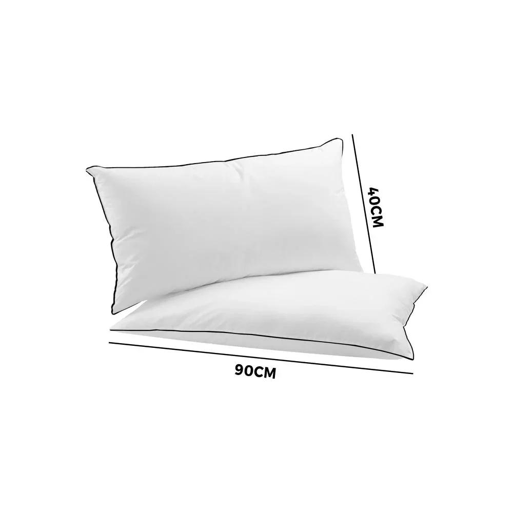 Pillow Hotel Pillows Home Decor Microfibre Filling for Sleeping Cotton Cover Soft Quality Luxury Bedroom 4pcs 48 x 73cm - Image 3