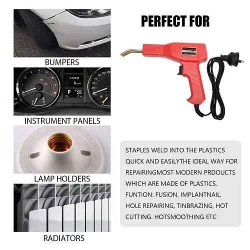Plastic Welder Garage Tool Hot Staple Staplers Bumper Repair Welding Machine Kit - Image 4