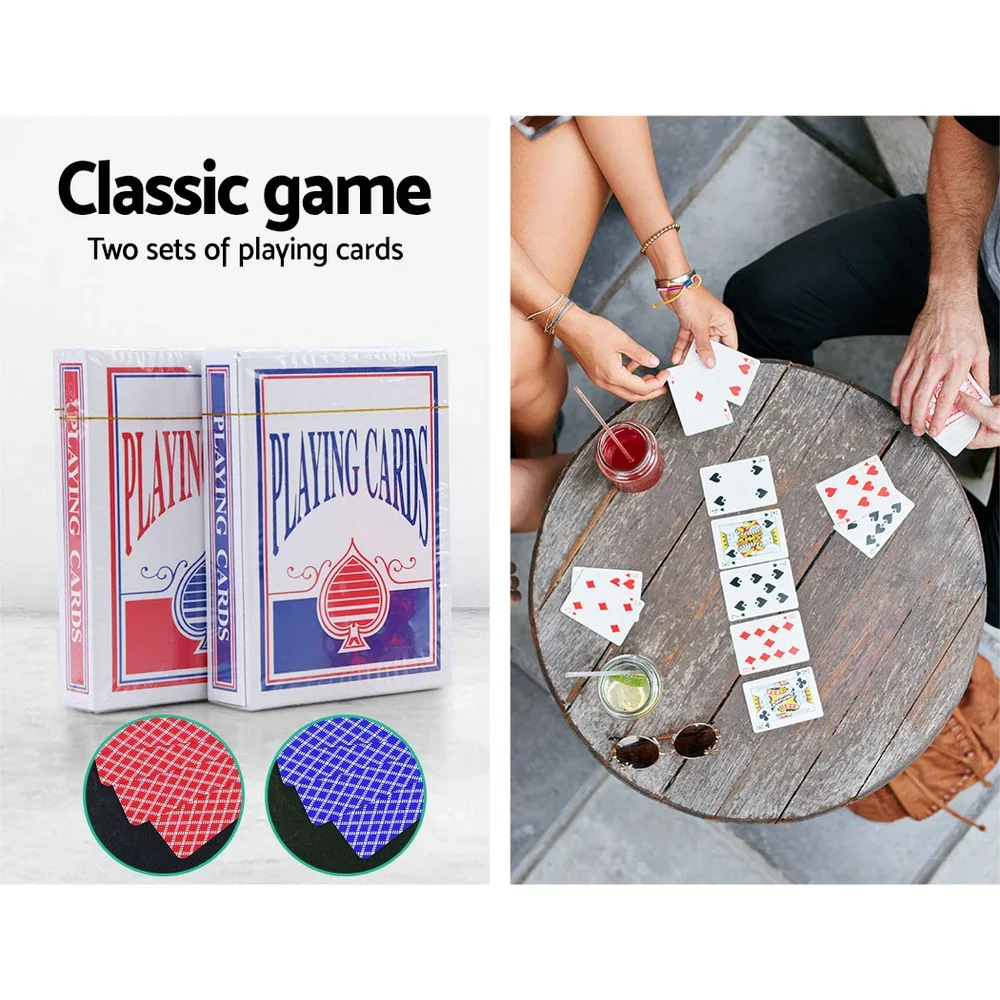 500pcs Poker Chips Set Casino Texas Hold'em Gambling Party Game Dice Cards Case - Image 5