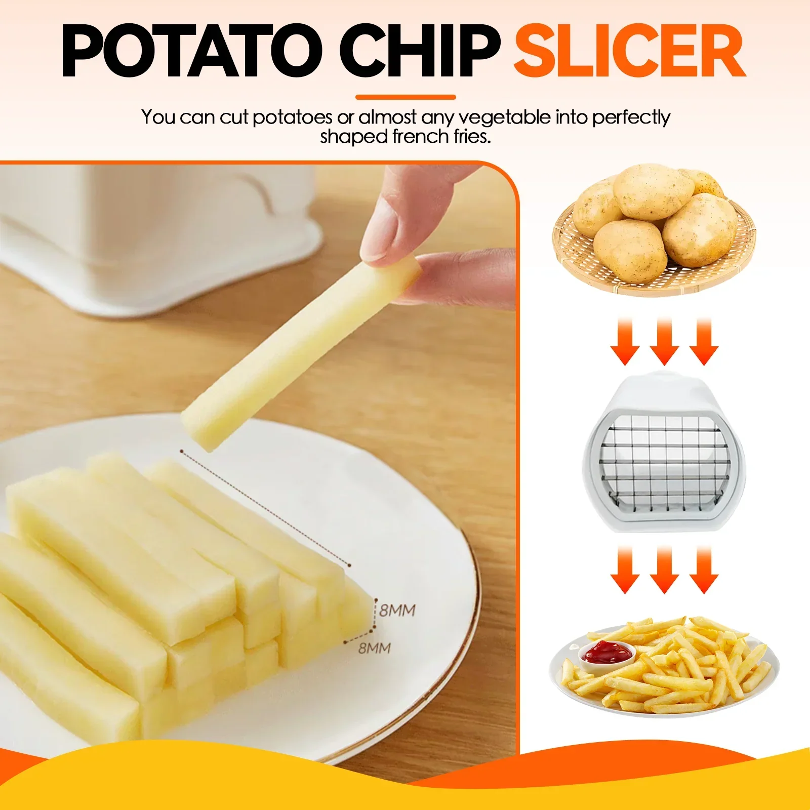 Potato Chip Slicer, Fantastic Fries, Quickly Cut Your Own Chips - Image 4
