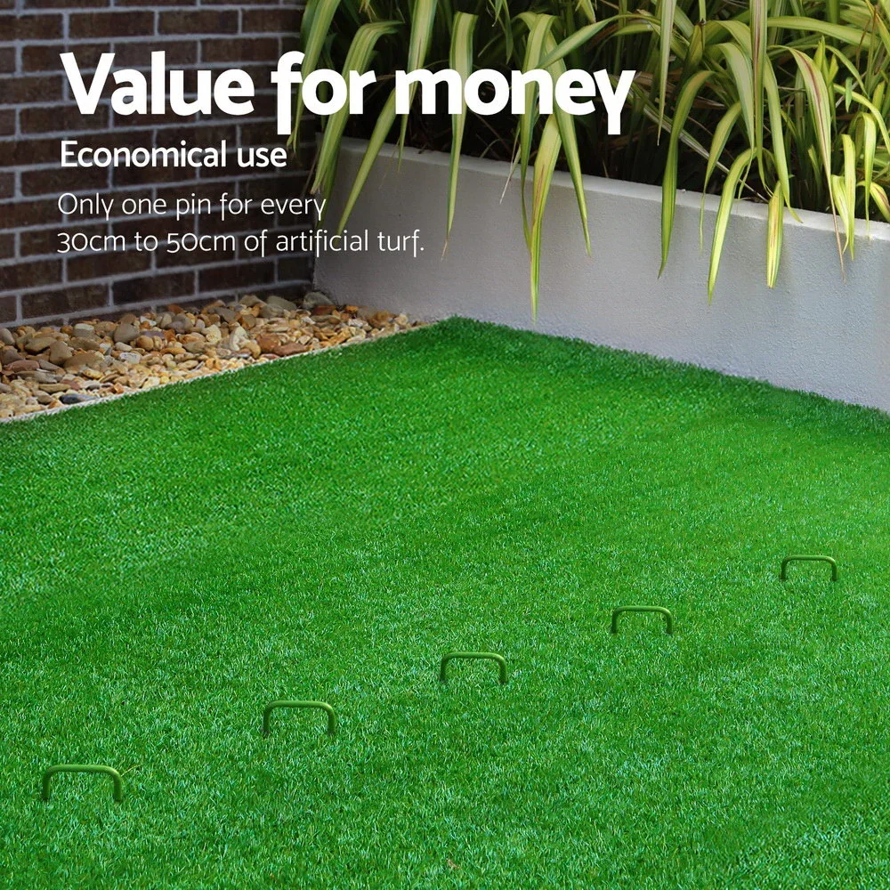 Artificial Grass 50pcs Synthetic Pins Fake Lawn Turf Weed Mat Pegs Joining Tape - Image 4