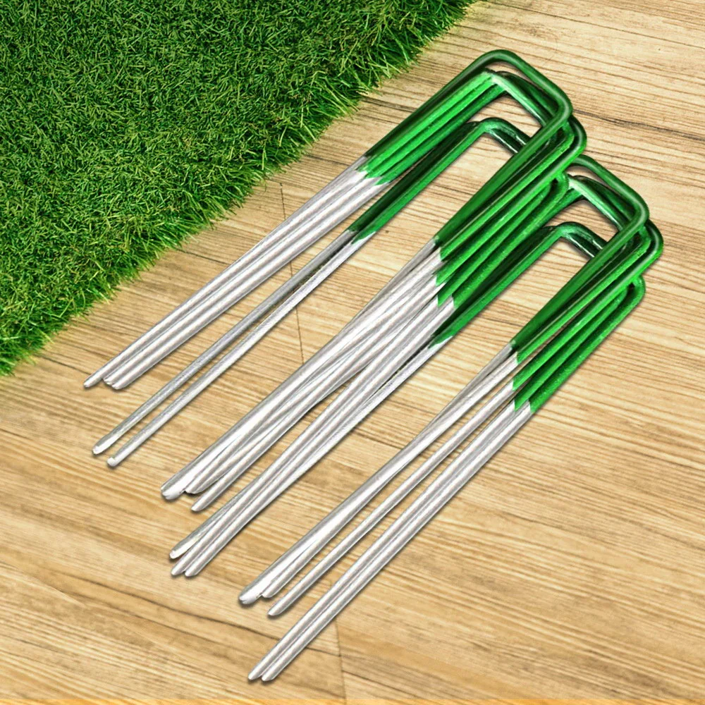 Artificial Grass 50pcs Synthetic Pins Fake Lawn Turf Weed Mat Pegs Joining Tape - Image 7