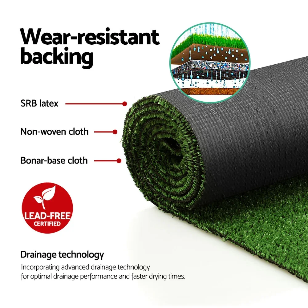 Prime Turf 2x10m Artificial Grass Synthetic Fake 20SQM Turf Lawn 17mm Tape - Image 6