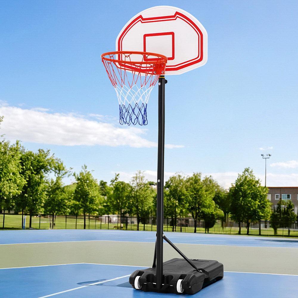 2.1M Basketball Hoop Stand System Adjustable Portable Pro Kids White - Image 8