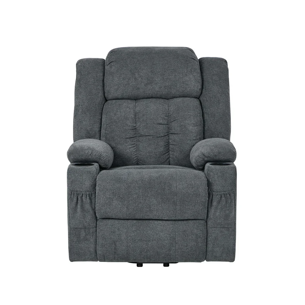 Recliner Chair Lift Heated Massage Armchair Charge Ports - Image 4