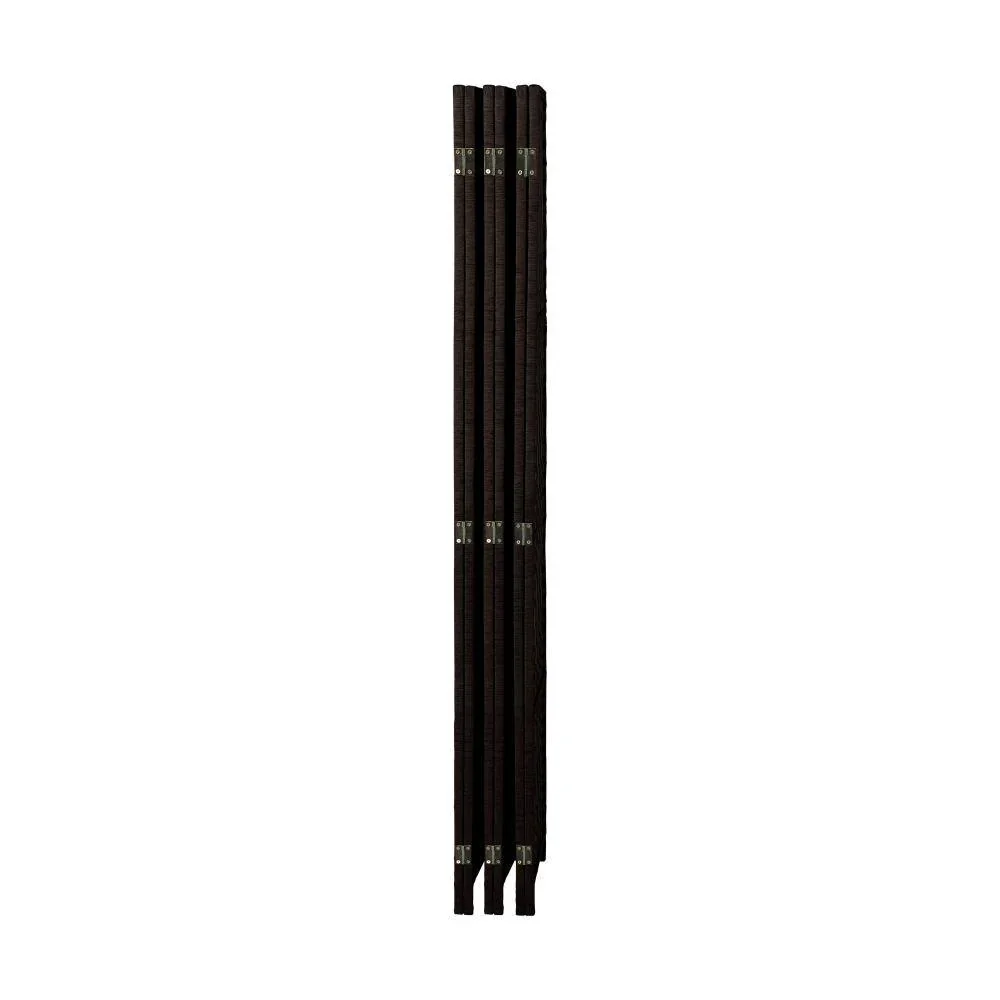 6 Panel Room Divider Privacy Screen Brown - Image 6