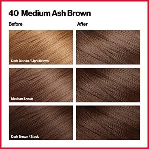 ColorSilk Beautiful 3D Permanent Hair Colour Keratin - 40 Medium Ash Brown - Image 7