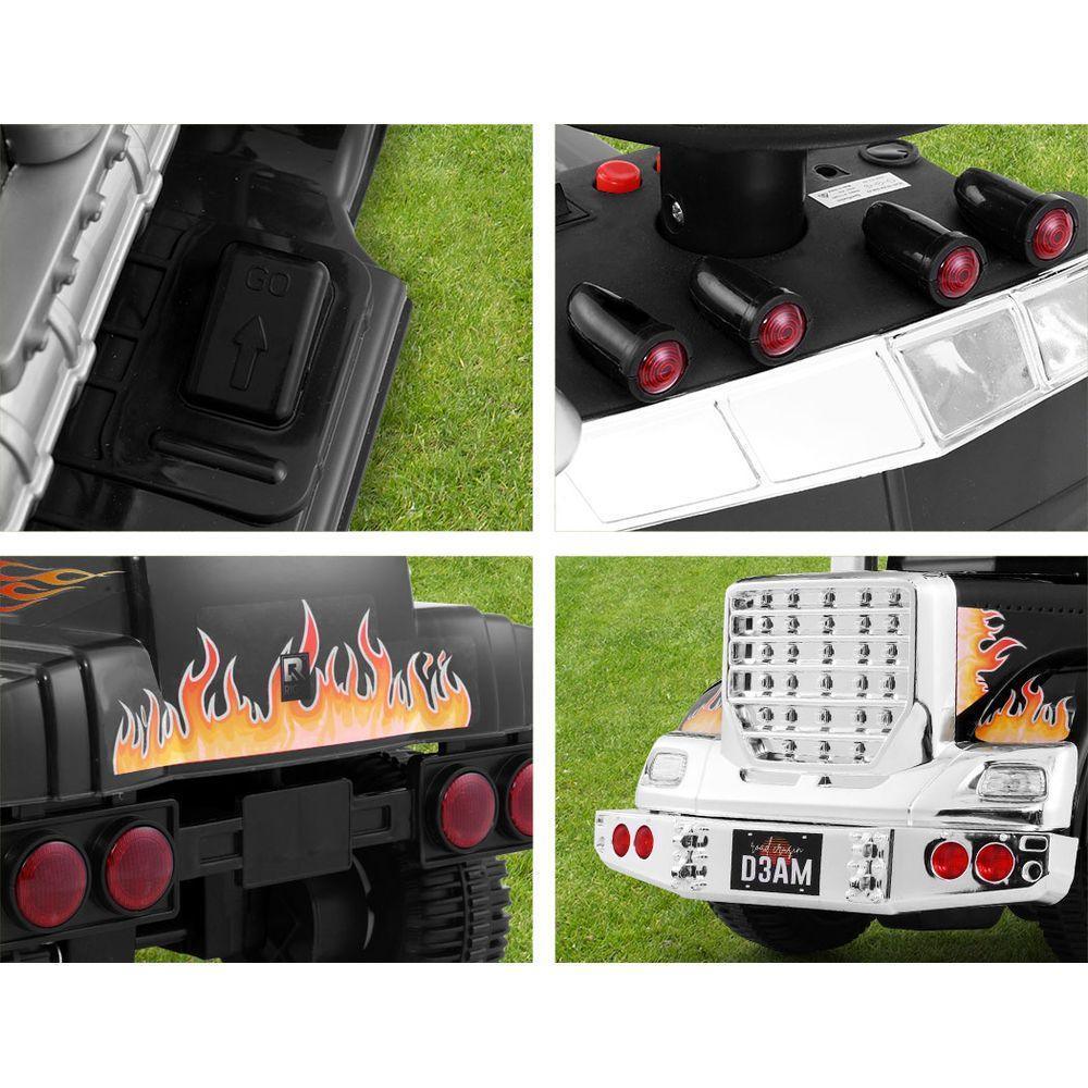Kids Electric Ride On Car Truck Motorcycle Motorbike Toy Cars 6V Black - Image 6