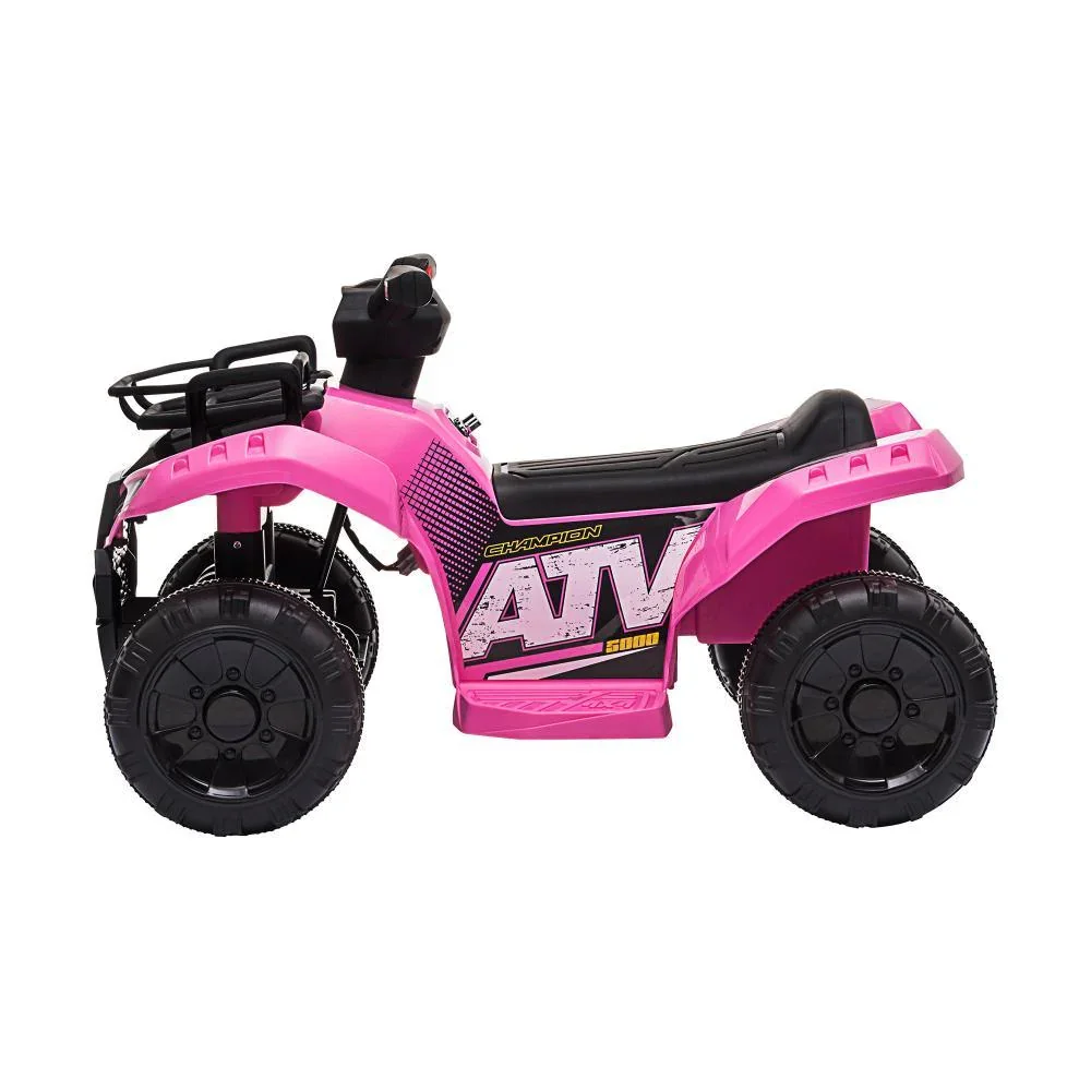 Kids Ride On Car Electric ATV Rechargeable Pink - Image 6