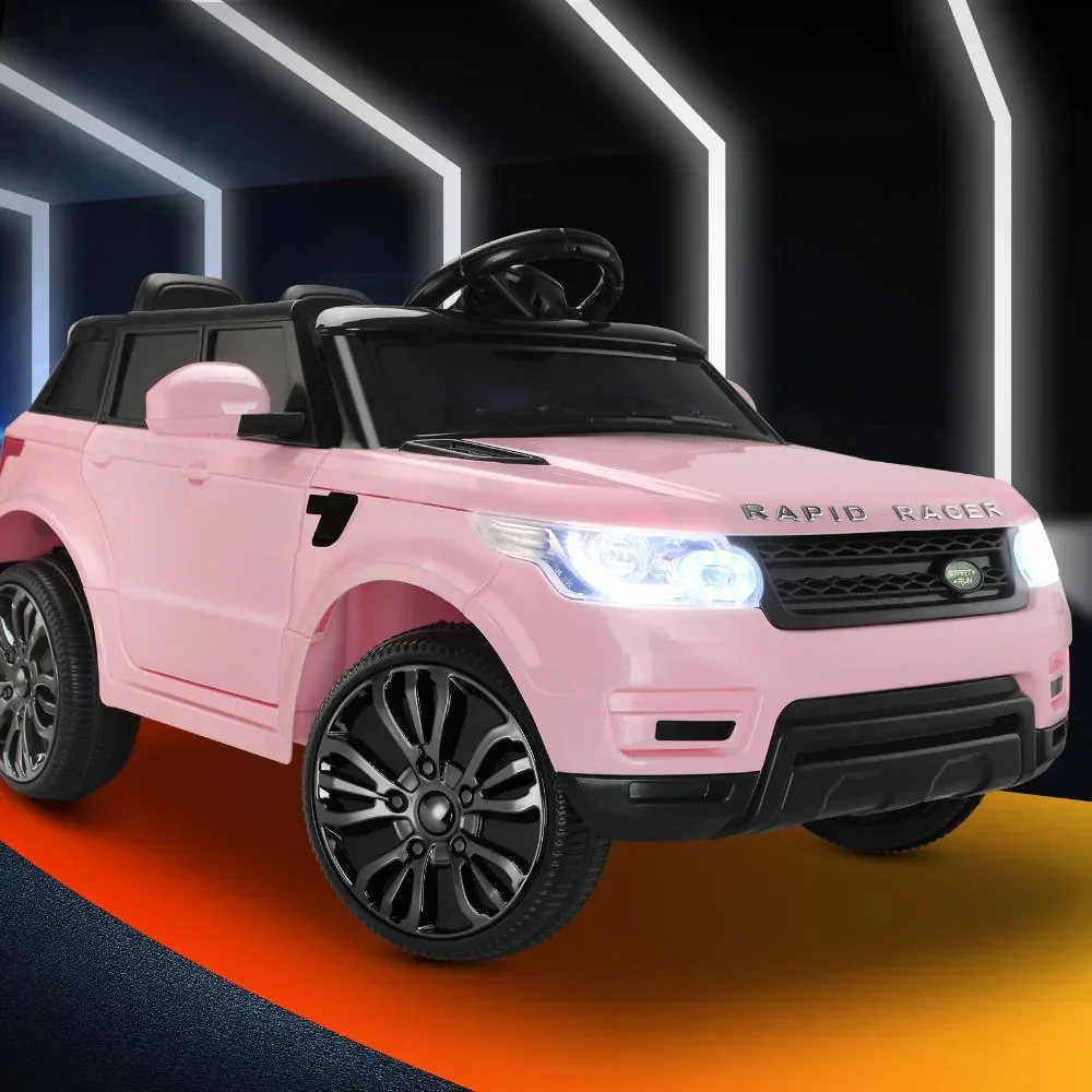 Kids Ride On Car MP3 LED light 12V Pink - Image 5