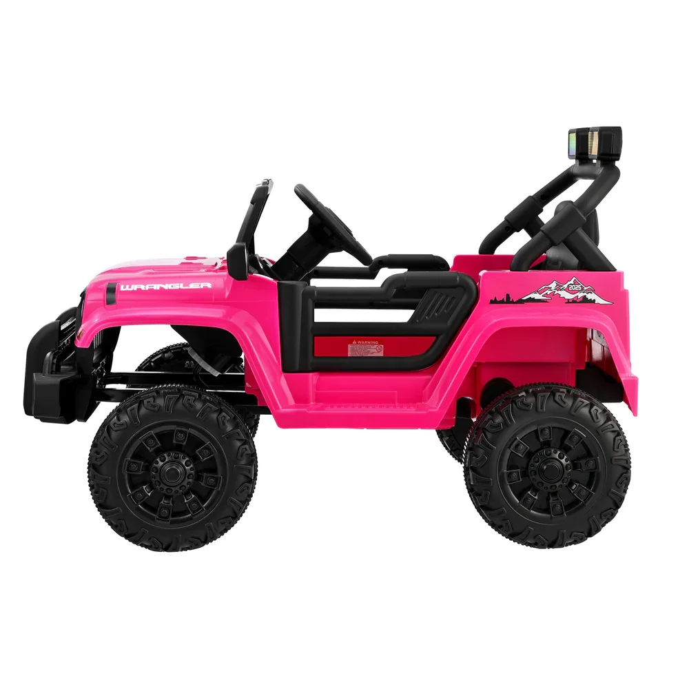 Kids Ride On Cars Remote Control 12V Electric Pink - Image 4