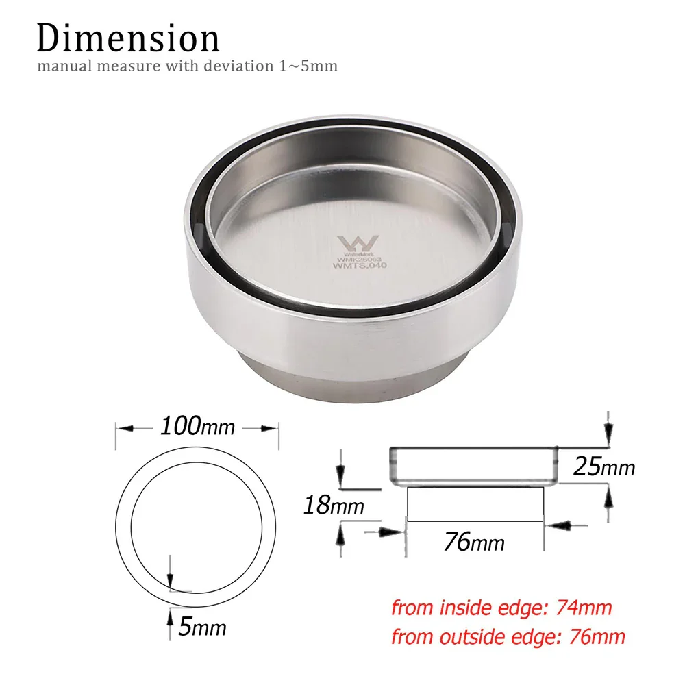Round Circle Tile Insert Floor Drain Stainless Steel Shower Grate 75mm Outlet - Image 2
