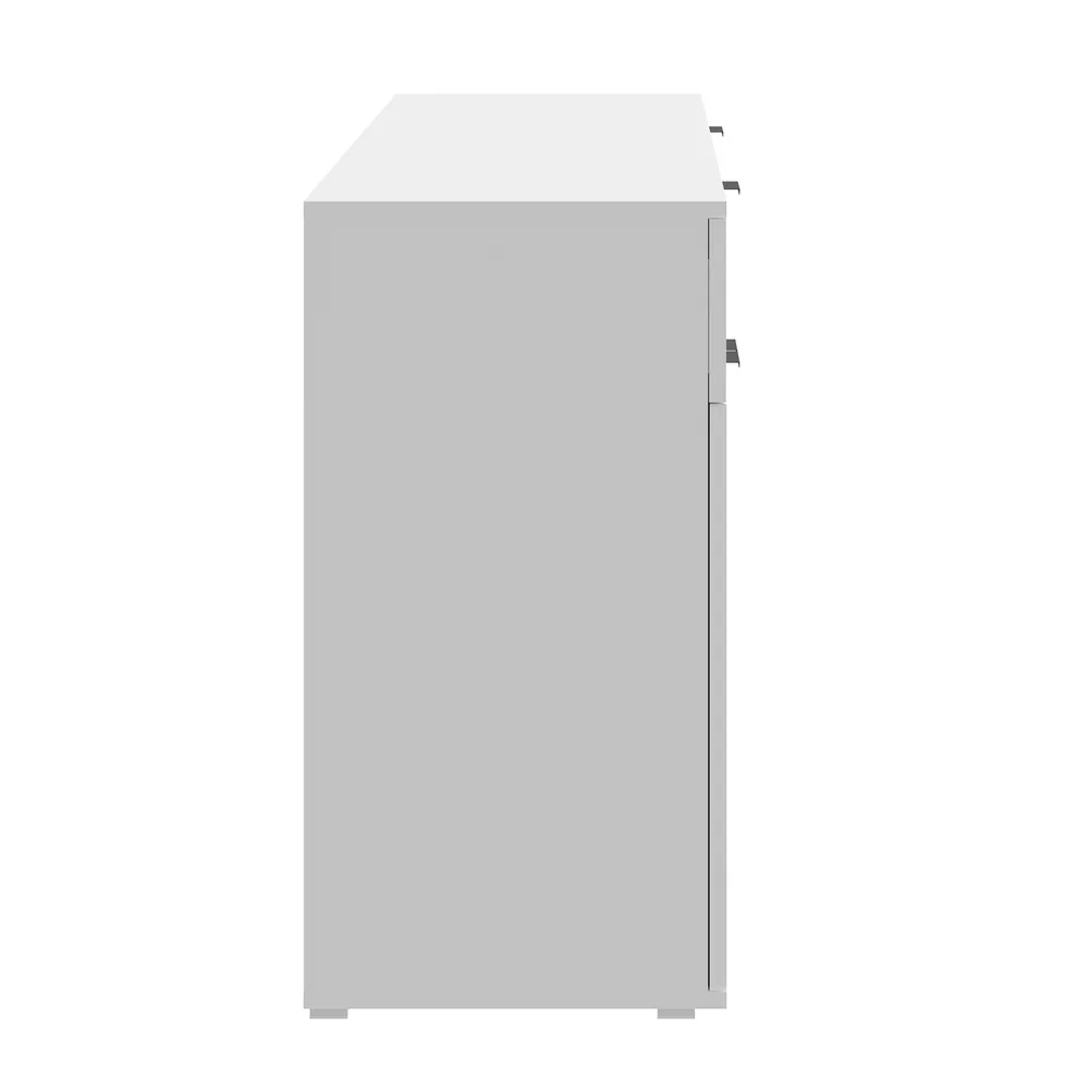 Sideboard High Gloss 4 Doors 2 Drawers White - Image 5