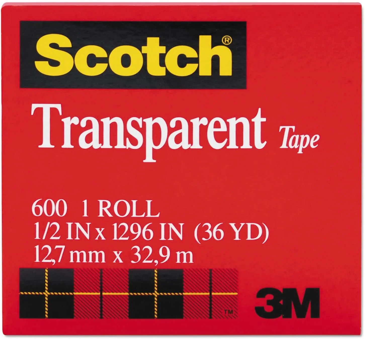 3M Transparent Tape 12.7mm x 32.9m - MADE IN USA - Image 5