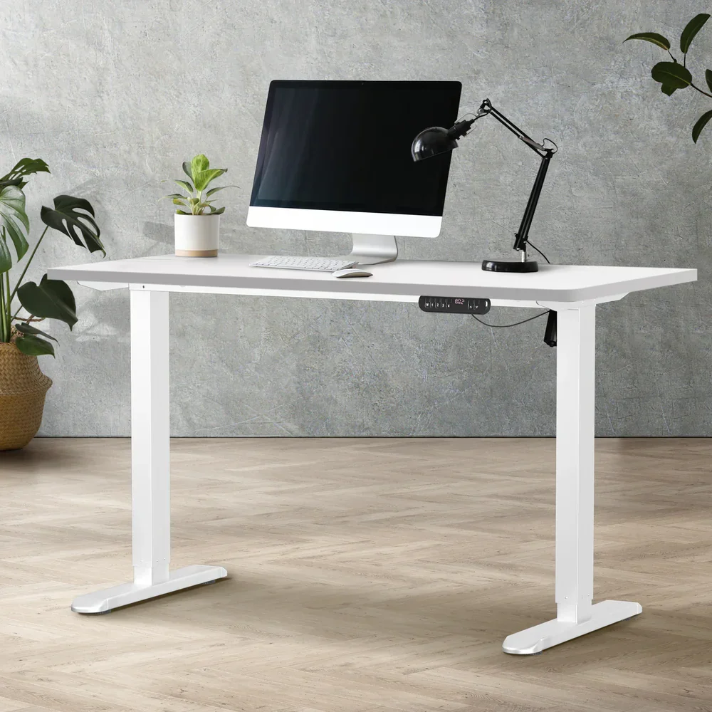 Electric Standing Desk Single Motor White 140CM - Image 8