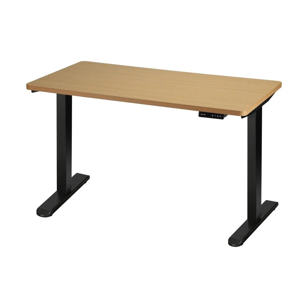 Sit Stand Desk Motorised Adjustable 160cm Black&Oak - Image 7