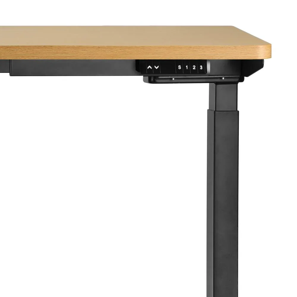 Sit-Stand Desk Height Adjustable Desk Black&Oak - Image 6