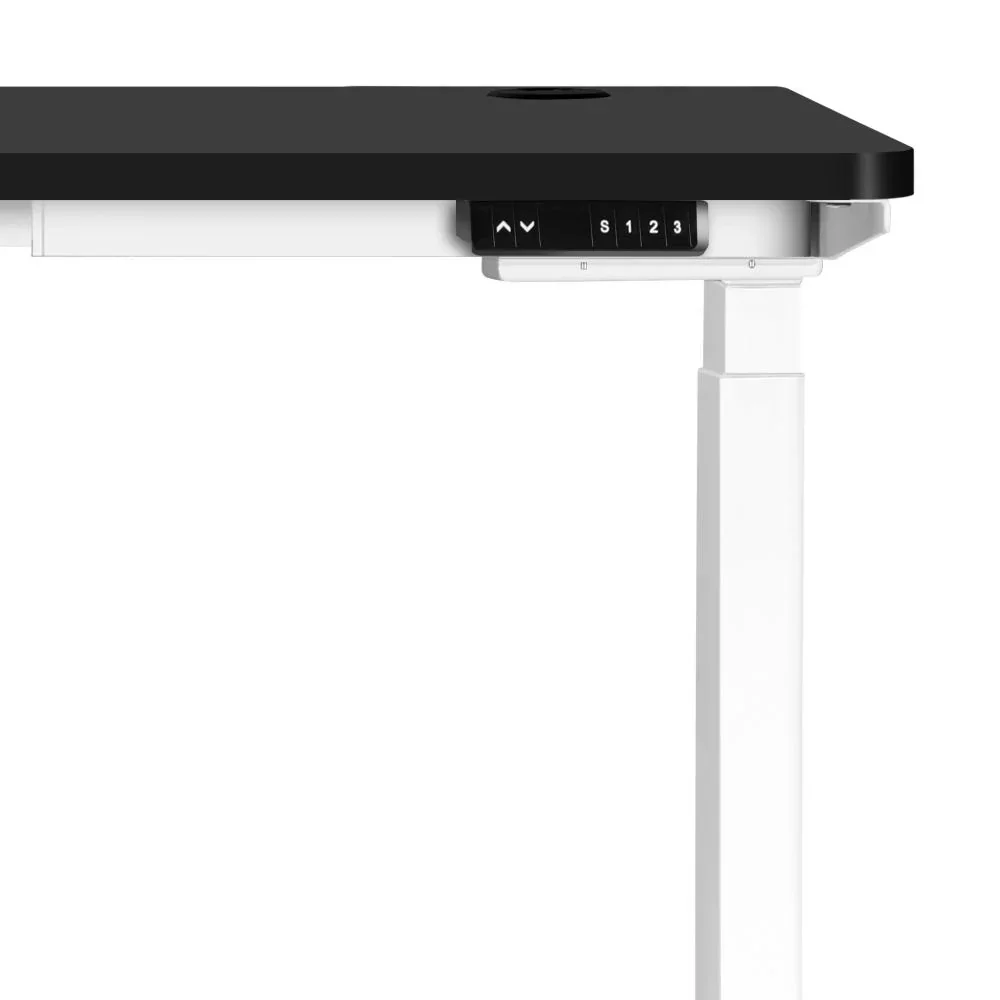 Standing Desk Dual Motor Adjustable 140cm White & Black - Image 4
