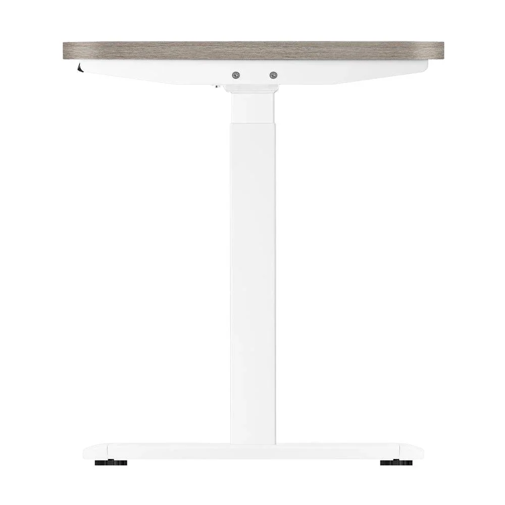 140cm Electric Standing Desk Dual Motor White&Grey-Oak - Image 8
